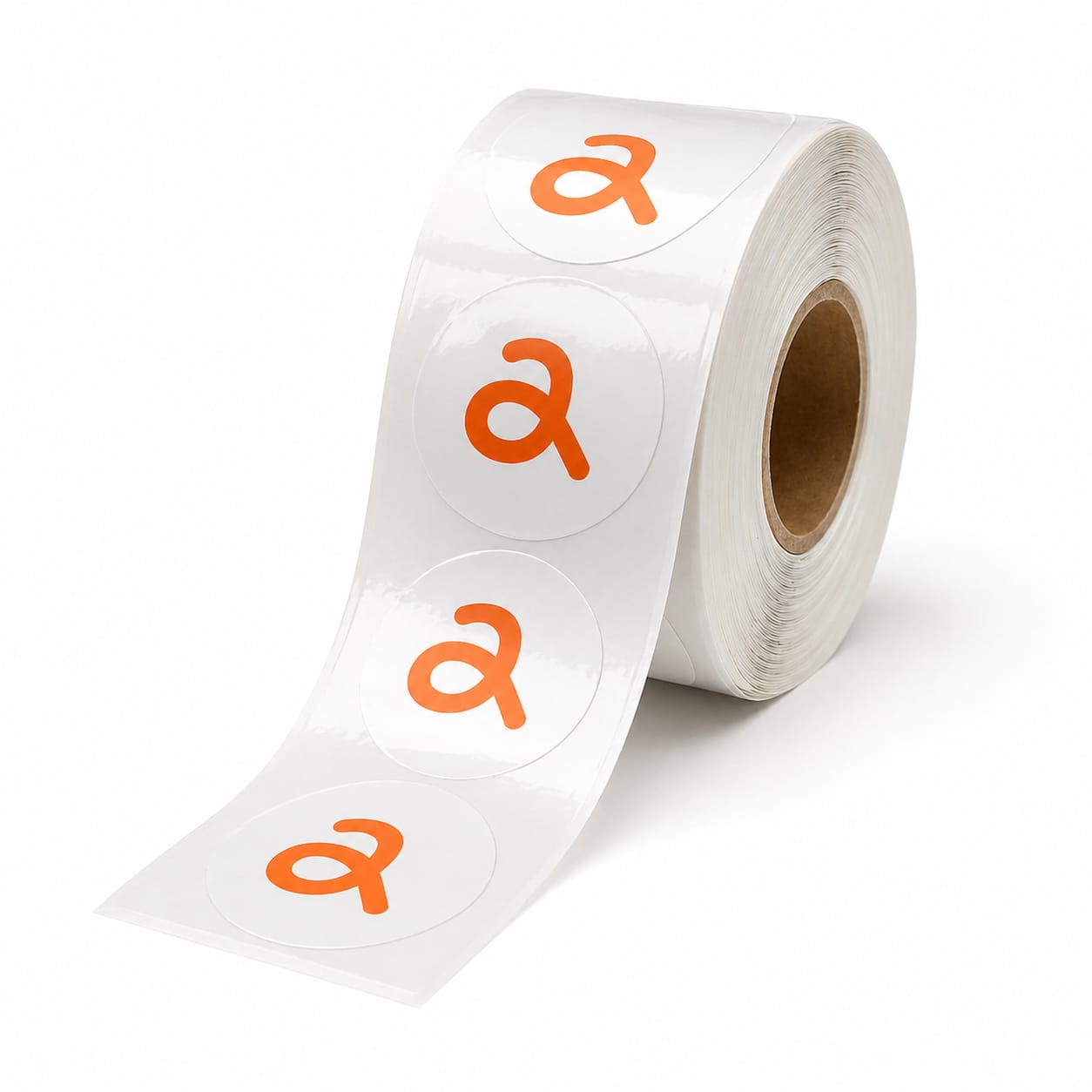 Rol met PVC-etiketten
